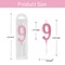 Beanlieve Rose Gold Birthday Candles - Cake Numeral Candles Number 0-9 Glitter Cake Topper Decoration for Birthday,Wedding Anniversary,Party Celebration(10 Pieces)